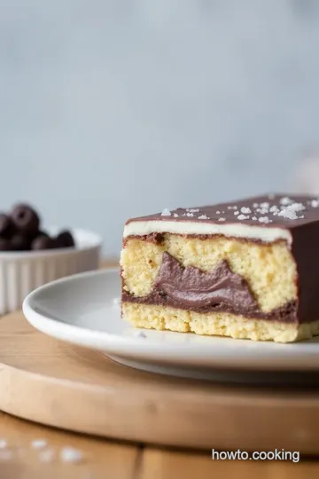 Melted Dark Chocolate Bar with Kataifi Fill presentation