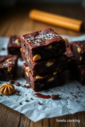 Outrageous Snickers Brownies presentation