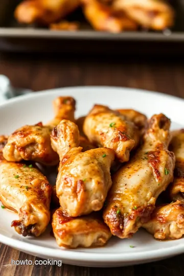 Savory Herb-Glazed Turkey Wings presentation