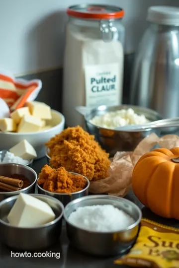 Pumpkin Coffee Cake Cookies ingredients