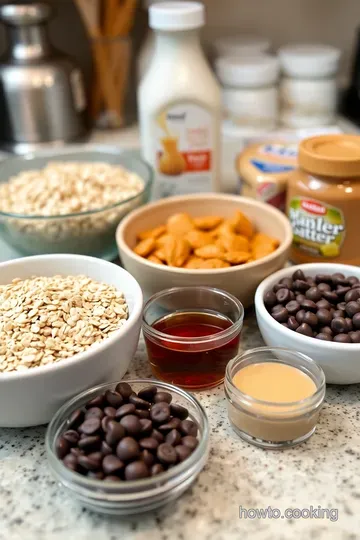 Quick and Easy No-Cook Oatmeal Cookies ingredients