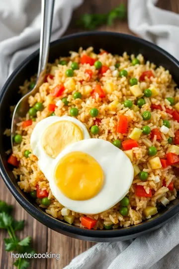 Anjappar Egg Fried Rice presentation