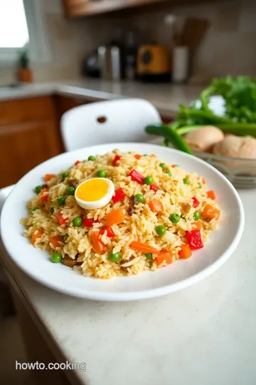 Anjappar Egg Fried Rice steps