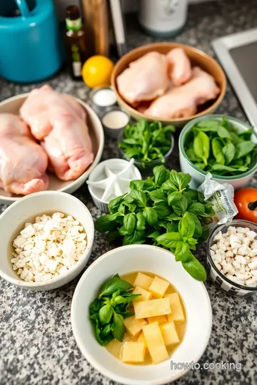 Roasted Basil Chicken and Onion Soup ingredients