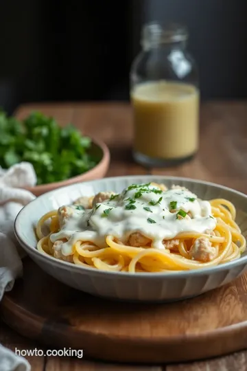 Chicken Bacon Ranch Pasta steps