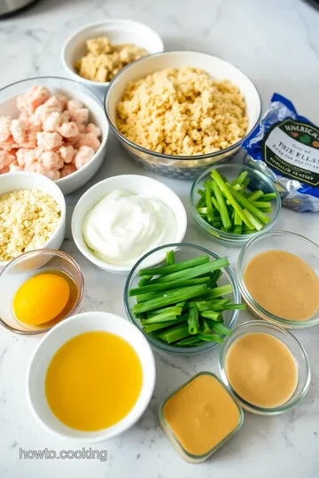 Savory Crab Balls with Zesty Dip ingredients