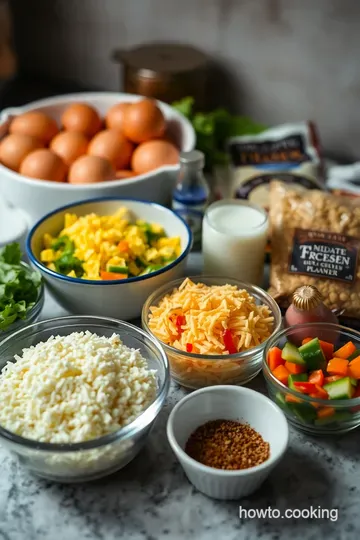 Savory Frittata Muffins: A Breakfast Game Changer ingredients