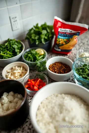 Herb-Crusted Bone-In Pork Chops on a Towel Bar ingredients