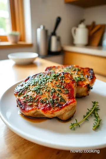 Herb-Crusted Bone-In Pork Chops on a Towel Bar steps