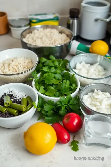 Byzantine Stuffed Grape Leaves (Dolma) ingredients