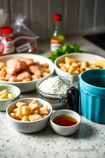 Sweet and Savory Honey Sesame Chicken ingredients