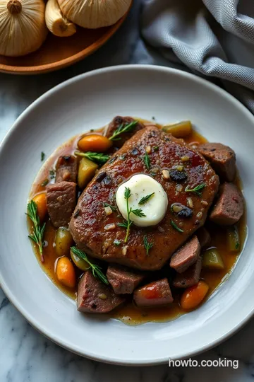 Tender & Tasty Mock Tender Steak with Garlic Herb Butter presentation