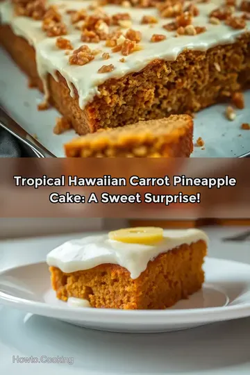 Tropical Hawaiian Carrot Pineapple Cake: A Sweet Surprise!