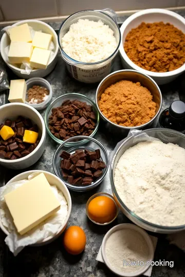 Ultimate Double Chocolate Chunk Cookies ingredients