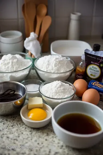 Vanilla-Infused Cloud Cakes ingredients