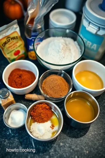 Warm and Spicy Pumpkin Muffins ingredients