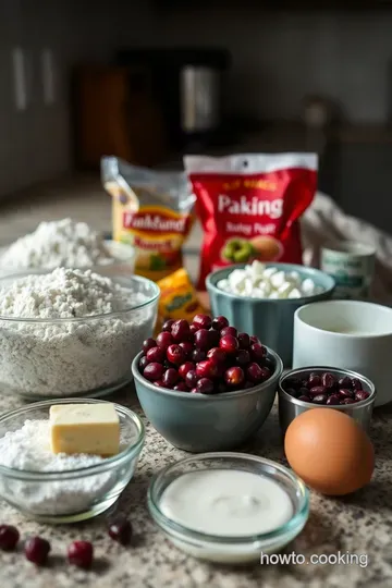 Warming Cranberry Scones: A Taste of British Delight ingredients