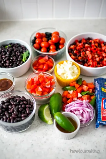 Zesty Black Bean Salsa: A Fiesta in a Bowl! ingredients