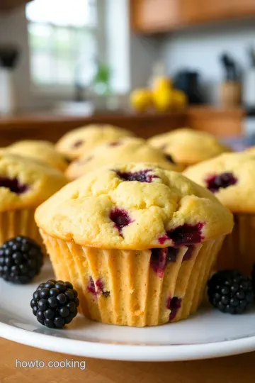 Zesty Lemon Blackberry Muffins: A Burst of Summer in Every Bite steps