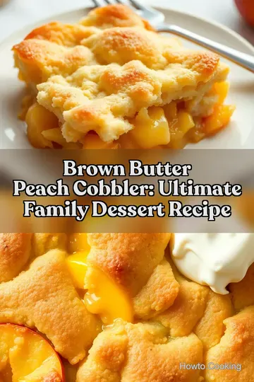 Brown Butter Peach Cobbler: Ultimate Family Dessert Recipe : PIN FOR LATER Brown Butter Peach Cobbler: Ultimate Family Dessert Recipe