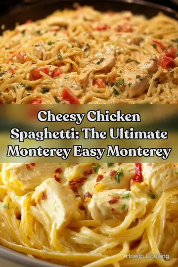 Cheesy Chicken Spaghetti: The Ultimate Monterey Easy Monterey : PIN FOR LATER Cheesy Chicken Spaghetti: The Ultimate Monterey Easy Monterey