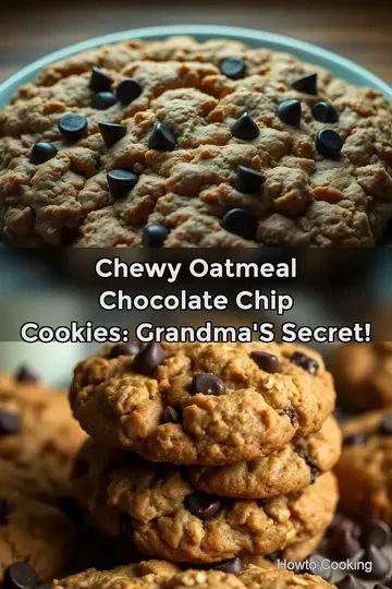 Chewy Oatmeal Chocolate Chip Cookies: Grandma' s Secret! : PIN FOR LATER Chewy Oatmeal Chocolate Chip Cookies: Grandma' s Secret!