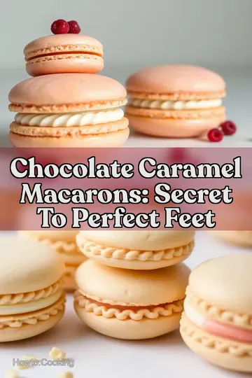 Chocolate Caramel Macarons: Secret to Perfect Feet : PIN FOR LATER Chocolate Caramel Macarons: Secret to Perfect Feet