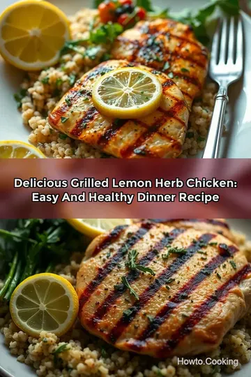 Delicious Grilled Lemon Herb Chicken: Easy and Healthy Dinner Recipe : PIN FOR LATER Delicious Grilled Lemon Herb Chicken: Easy and Healthy Dinner Recipe