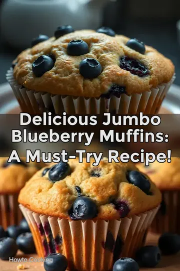 Delicious Jumbo Blueberry Muffins: A Must-Try Recipe! : PIN FOR LATER Delicious Jumbo Blueberry Muffins: A Must-Try Recipe!