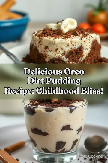 Delicious Oreo Dirt Pudding Recipe: Childhood Bliss! : PIN FOR LATER Delicious Oreo Dirt Pudding Recipe: Childhood Bliss!