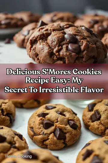 Delicious S' mores Cookies Recipe Easy: My Secret to Irresistible Flavor : PIN FOR LATER Delicious S' mores Cookies Recipe Easy: My Secret to Irresistible Flavor