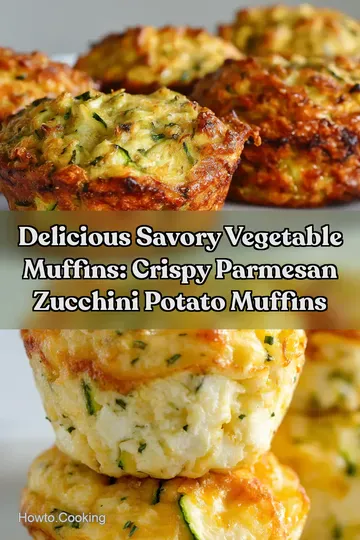 Delicious Savory vegetable muffins: Crispy Parmesan Zucchini Potato Muffins : PIN FOR LATER Delicious Savory vegetable muffins: Crispy Parmesan Zucchini Potato Muffins