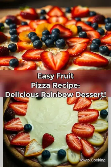 Easy Fruit Pizza Recipe: Delicious Rainbow Dessert! : PIN FOR LATER Easy Fruit Pizza Recipe: Delicious Rainbow Dessert!