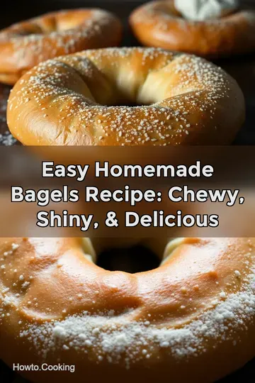 Easy Homemade Bagels Recipe: Chewy Shiny & Delicious : PIN FOR LATER Easy Homemade Bagels Recipe: Chewy Shiny & Delicious
