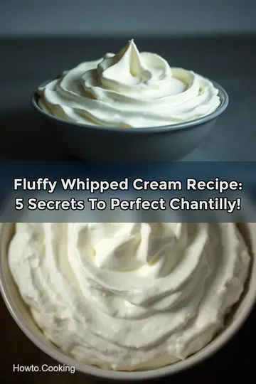 Fluffy Whipped Cream Recipe: 5 Secrets to Perfect Chantilly! : PIN FOR LATER Fluffy Whipped Cream Recipe: 5 Secrets to Perfect Chantilly!