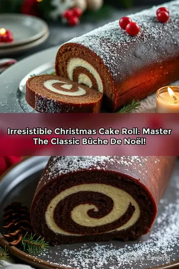 Irresistible Christmas Cake Roll: Master the Classic Bûche de Noël! : PIN FOR LATER Irresistible Christmas Cake Roll: Master the Classic Bûche de Noël!
