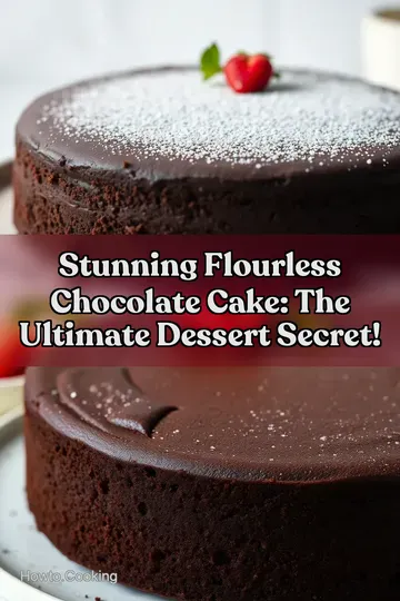Stunning Flourless Chocolate Cake: The Ultimate Dessert Secret! : PIN FOR LATER Stunning Flourless Chocolate Cake: The Ultimate Dessert Secret!