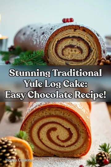 Stunning Traditional Yule Log Cake: Easy Chocolate Recipe! : PIN FOR LATER Stunning Traditional Yule Log Cake: Easy Chocolate Recipe!