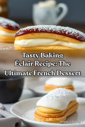 Tasty Baking Éclair Recipe: The Ultimate French Dessert : PIN FOR LATER Tasty Baking Éclair Recipe: The Ultimate French Dessert