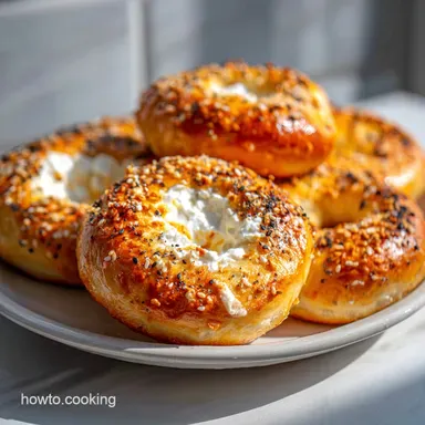 2 Ingredient Bagel with Greek Yogurt: No Yeast | Crispy Recipe Card