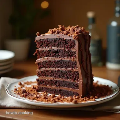 The 24Layer Chronicle Cake Tall Dark Chocolate Perfection Recipe Card