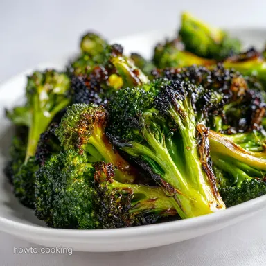 Air Fryer Asian Roasted Broccoli: Crispy Recipe Card