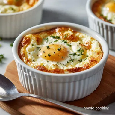 Air Fryer Eggs: Ultra-Creamy Shirred Eggs in a Ramekin Recipe Card