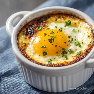 Air Fryer Eggs: Ultra-Creamy Shirred Eggs in a Ramekin