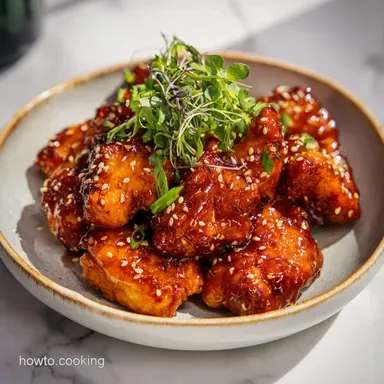 Air Fryer Honey Garlic Chicken with Tacky Glaze