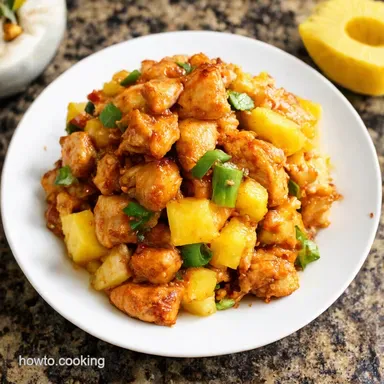 Aloha Chicken Sweet Savory Pineapple StirFry Recipe Recipe Card