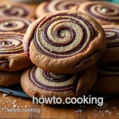 Andes Mint Chocolate Swirl Cookies presentation