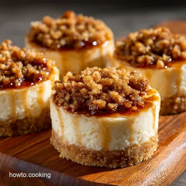 Apple Crisp Mini Cheesecakes: Creamy, Crispy Autumn Dessert Recipe