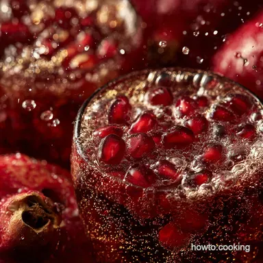 Apple Pomegranate Sparkling Thanksgiving Mocktail Easy Festive Punch Recipe Card