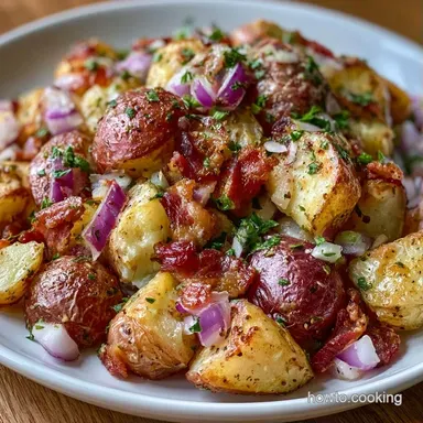Authentic German Potato Salad with Bacon Recipe Card